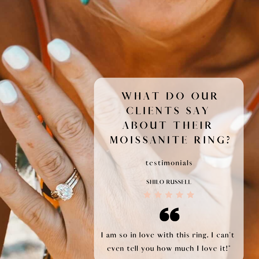 What do our clients say about their Moissanite Engagement Ring?!