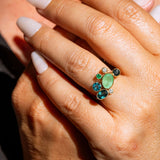 Peacock Cluster Ring